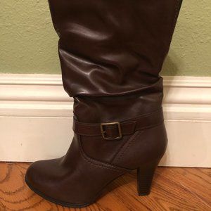 Arizona Heeled Boots Chocolate Brown